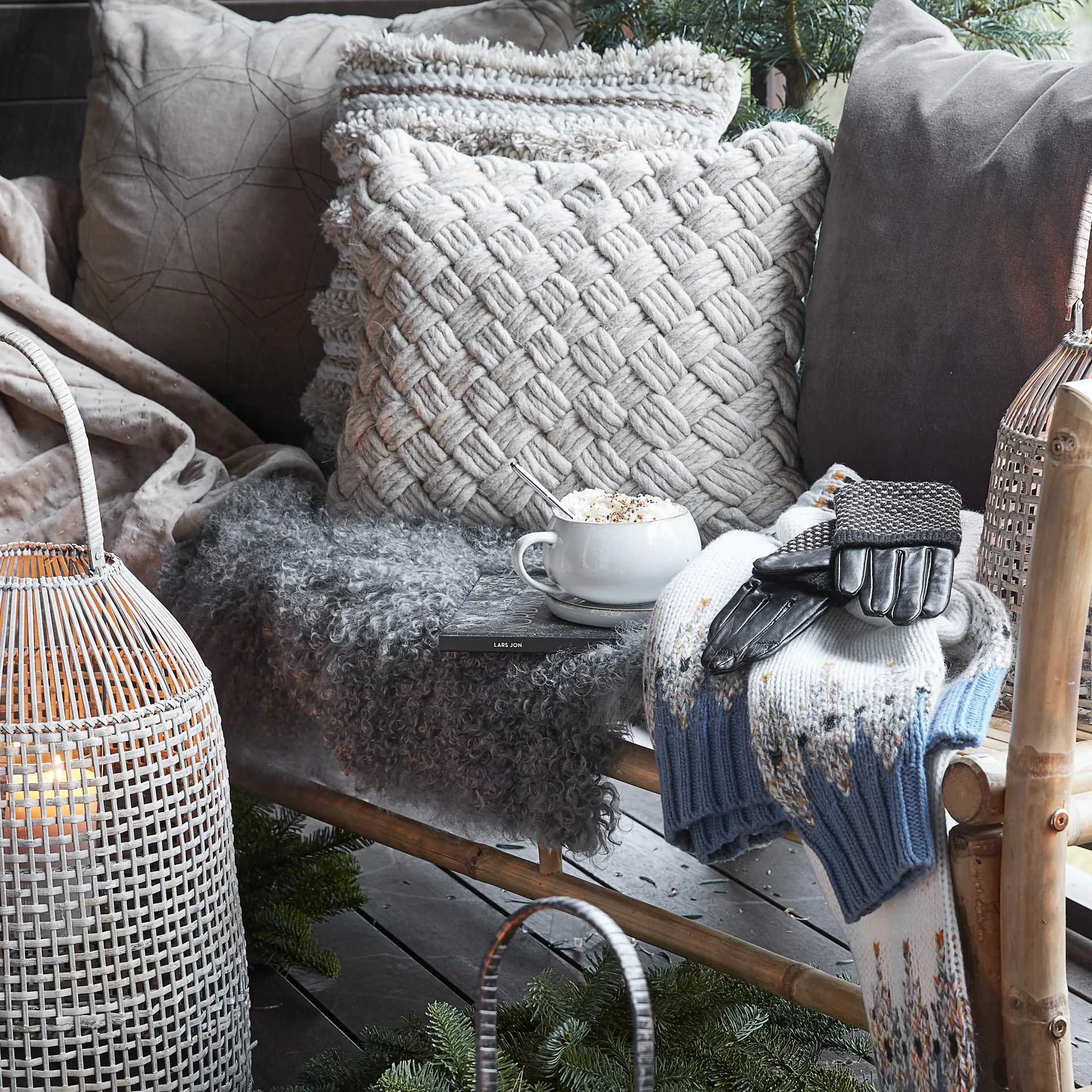 Taza y plato Amera, White sands Lene Bjerre