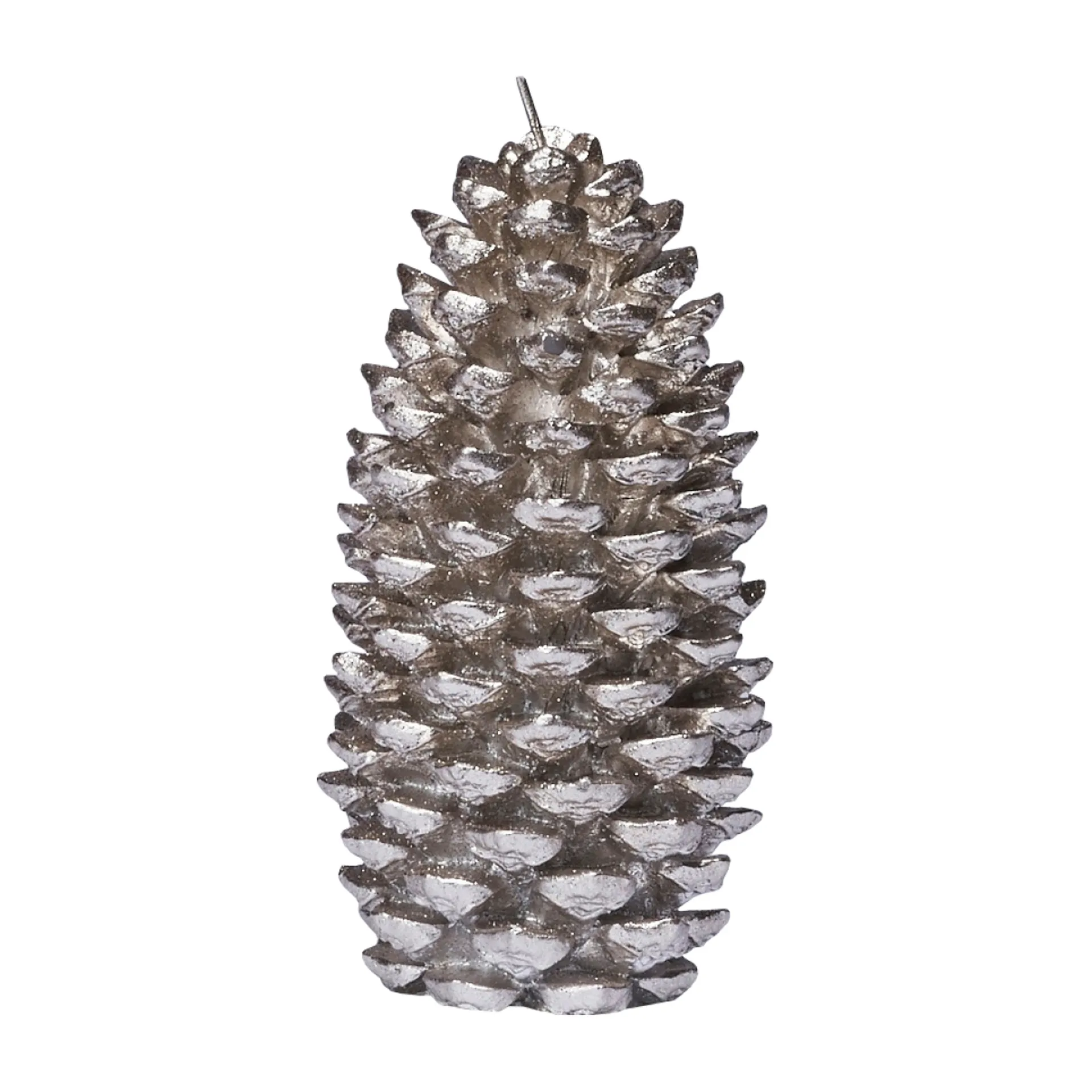Vela decorativa Elegia piña 15 cm, silver Lene Bjerre