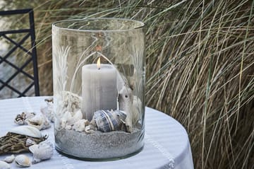 Vela rústica Lene Bjerre gris claro Ø7,5 cm - 12,5 cm - Lene Bjerre