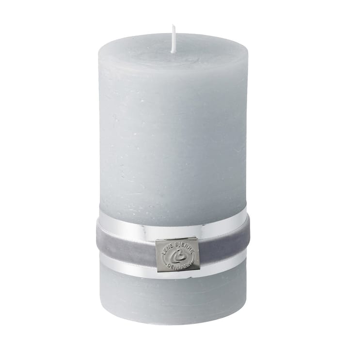 Vela rústica Lene Bjerre gris claro Ø7,5 cm, 12,5 cm Lene Bjerre