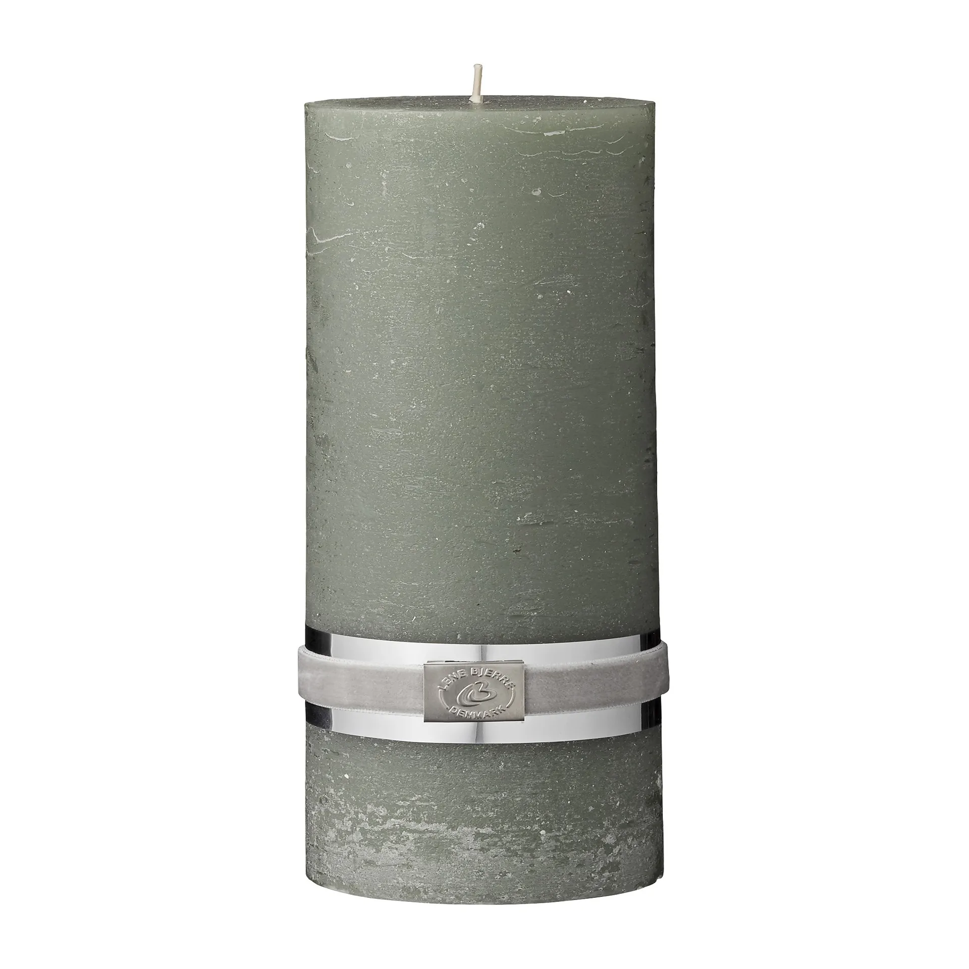 Vela rústica Lene Bjerre verde bosque Ø10 cm, 20 cm Lene Bjerre