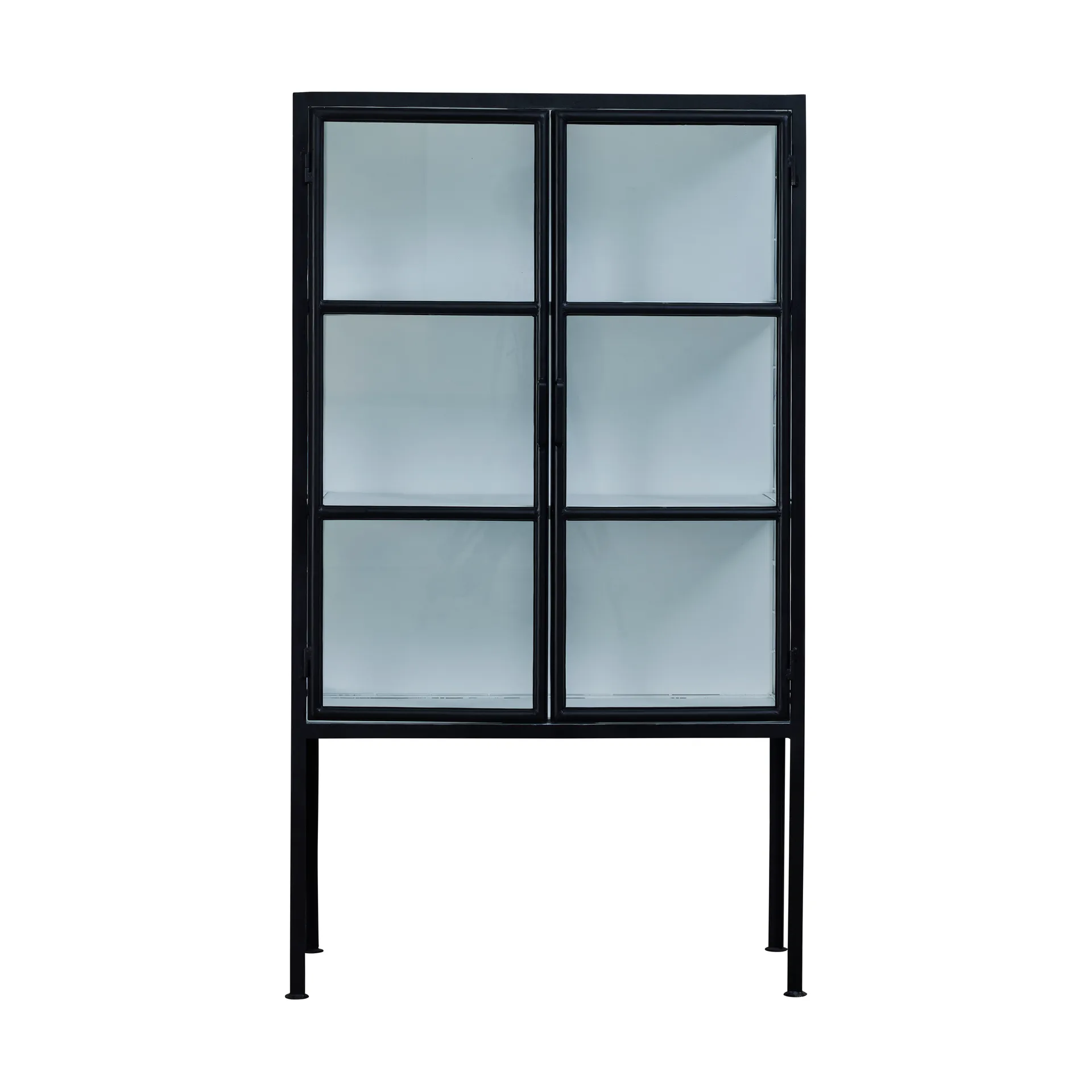 Vitrina Depot 85x40x150 cm, Black-white Lene Bjerre