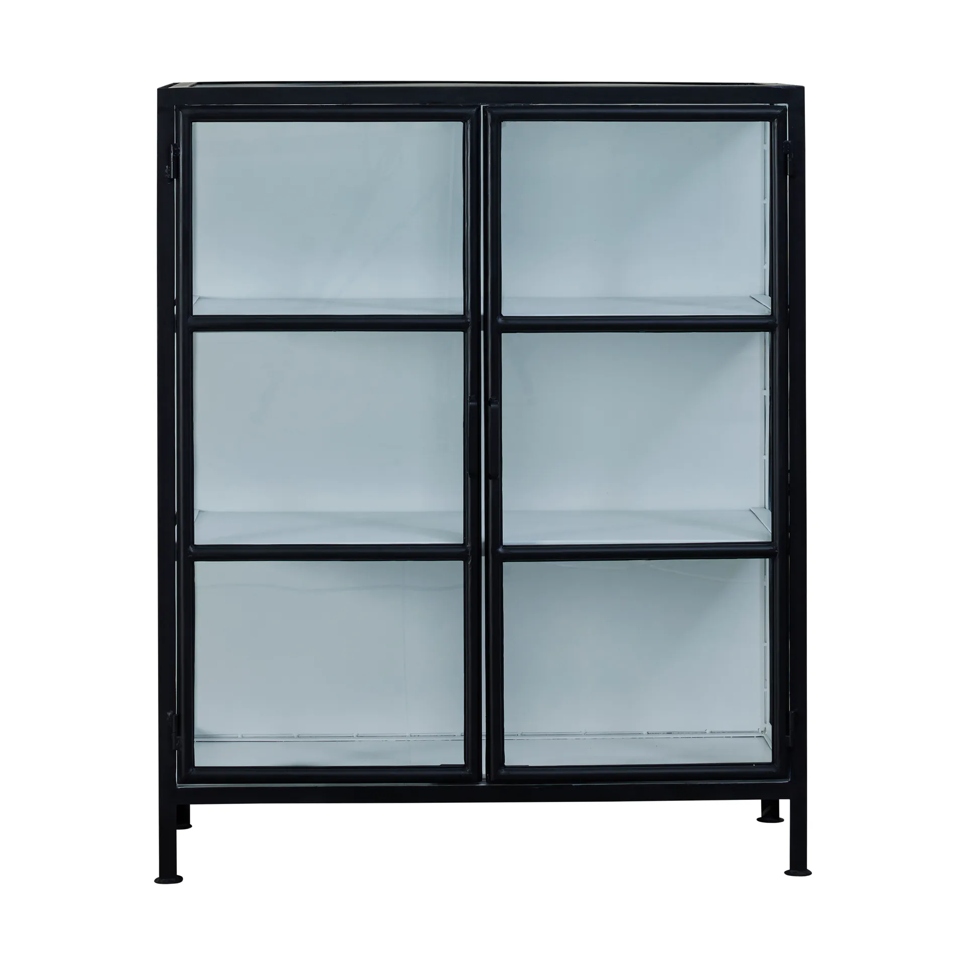 Vitrina Depot 90x40x110 cm, Black-white Lene Bjerre