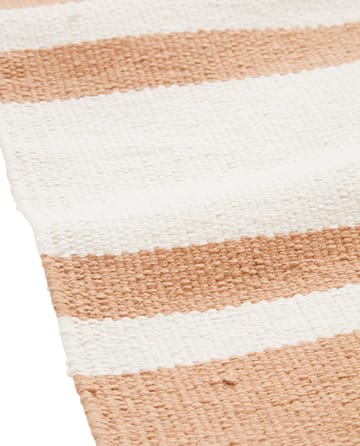 Alfombra de pasillo Organic Striped Cotton 70x130 cm - Beige-white - Lexington