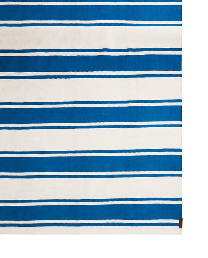 Alfombra de pasillo Organic Striped Cotton 70x130 cm, Blue-white Lexington