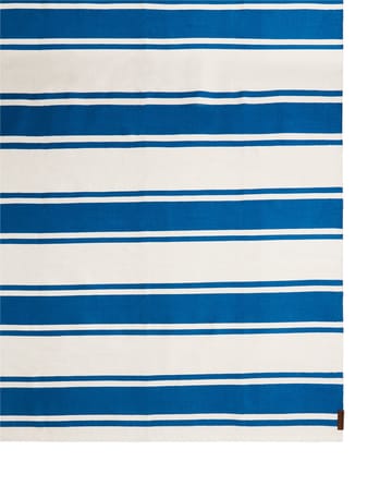 Alfombra de pasillo Organic Striped Cotton 70x130 cm - Blue-white - Lexington