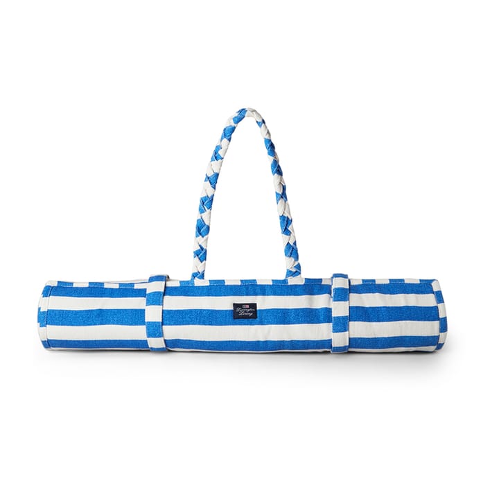 Alfombra de playa Striped 190x70 cm - Azul-blanco - Lexington