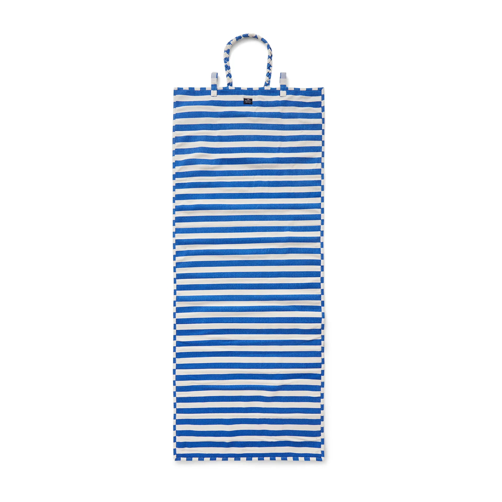Alfombra de playa Striped 190x70 cm, Azul-blanco Lexington