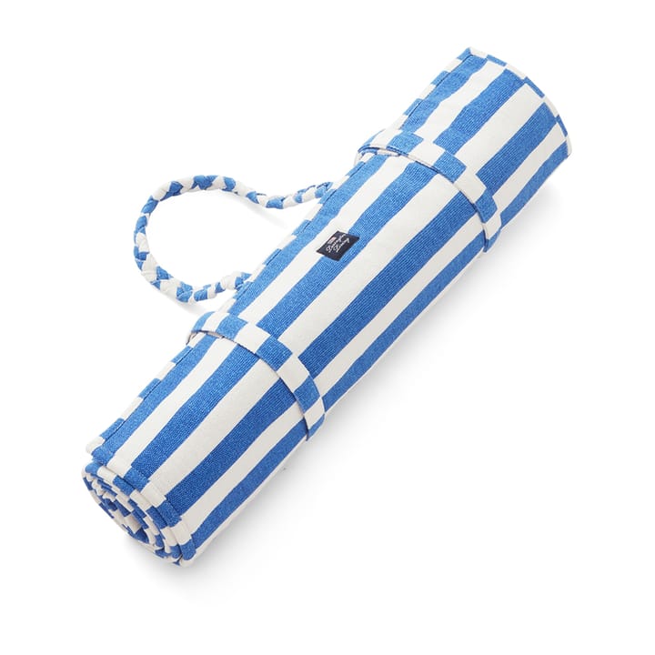 Alfombra de playa Striped 190x70 cm, Azul-blanco Lexington