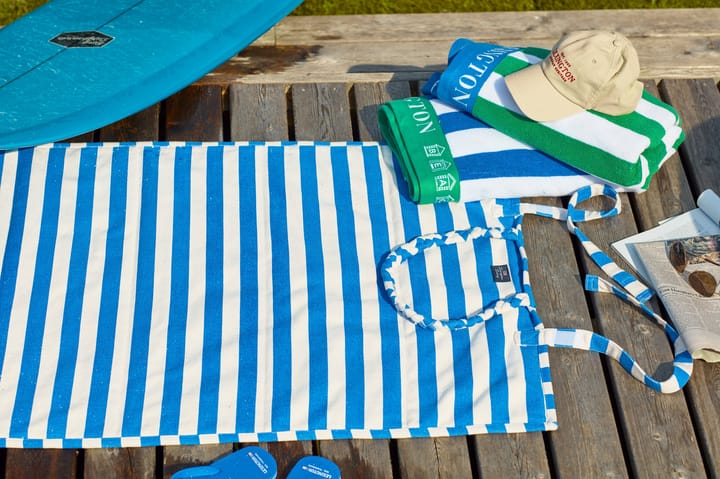 Alfombra de playa Striped 190x70 cm, Azul-blanco Lexington