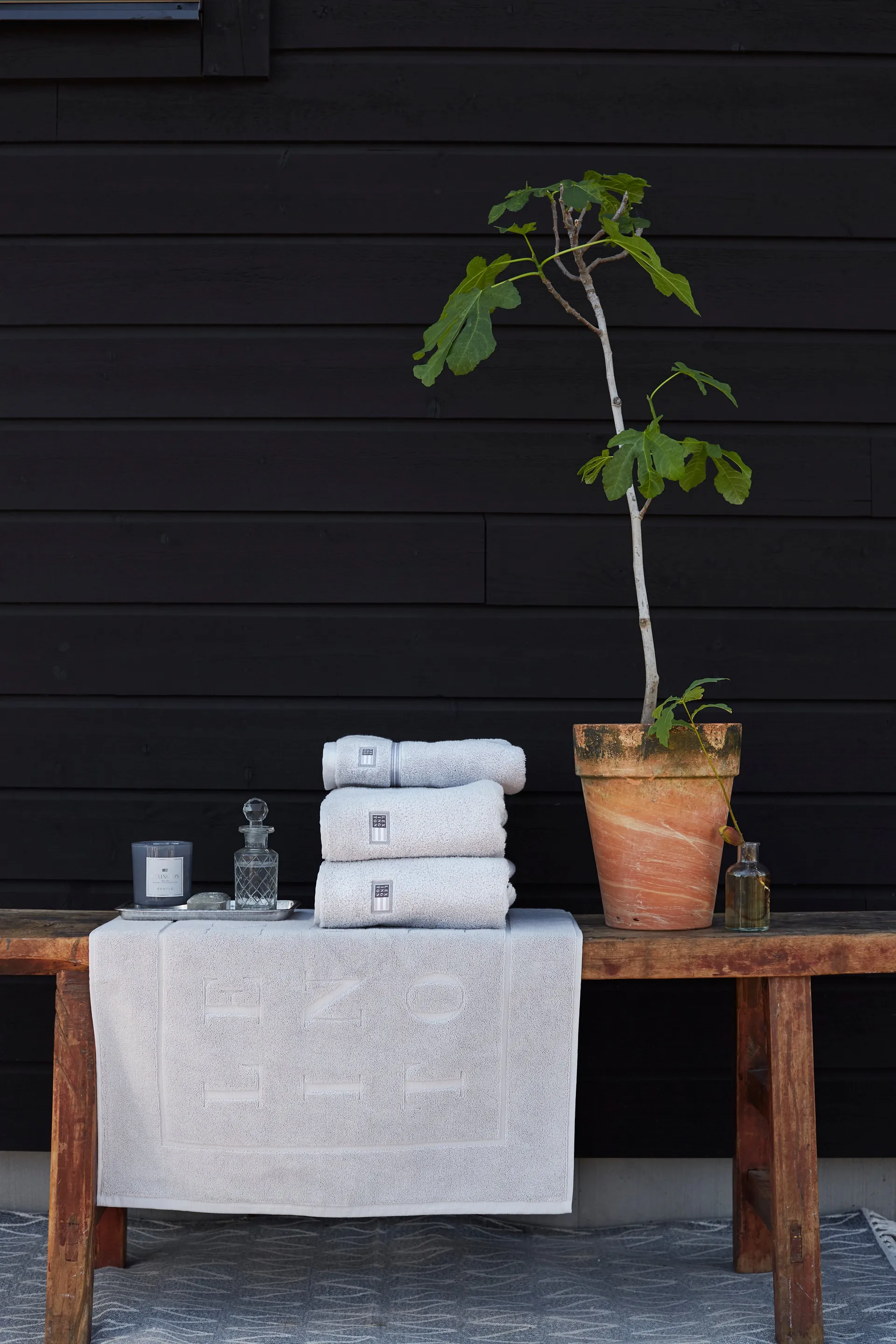 Alfombrilla de baño Lexington Hotel 60x90 cm, gris claro Lexington