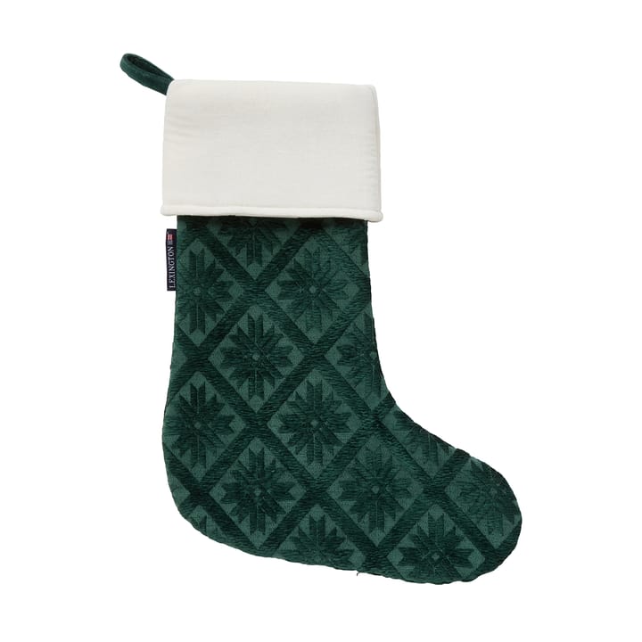 Calcetín de Navidad Jacquard de algodón eco/viscosa, Green Lexington
