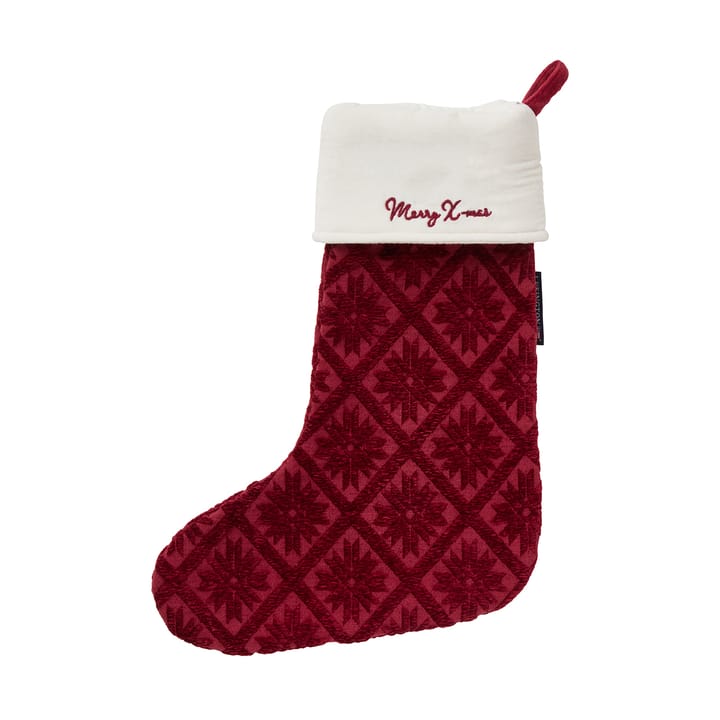 Calcetín de Navidad Jacquard de algodón eco/viscosa - Red - Lexington