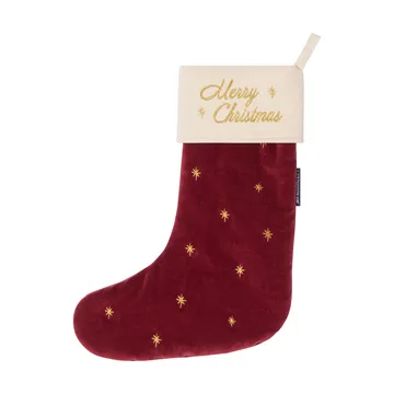 Calcetín navideño Lexington velvet - Red, 45 cm - Lexington