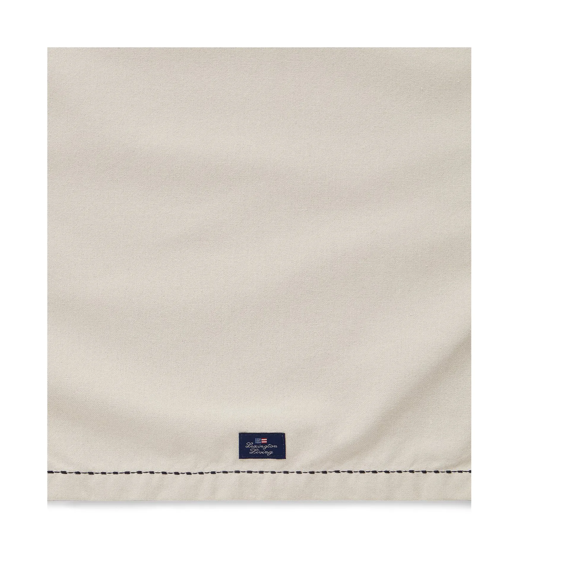 Camino de mesa Organic Cotton Oxford stitches 50x250 cm, Beige Lexington