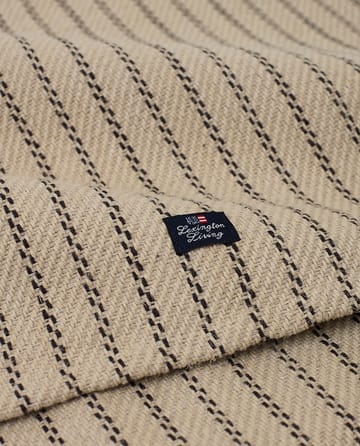 Camino de mesa Striped Jute Cotton 50x250 cm - Beige-dark gray - Lexington