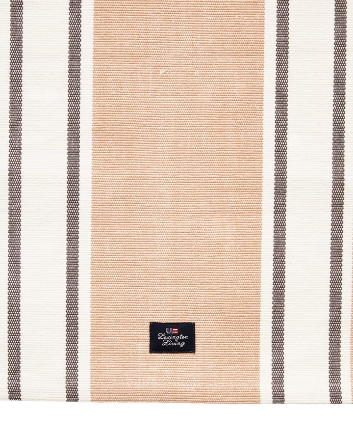 Camino de mesa Striped Organic Cotton 50x250 cm - White-beige - Lexington