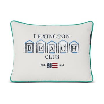 Cojín Beach Club Small Embroidered 30x40 cm - Azul-blanco-verde - Lexington