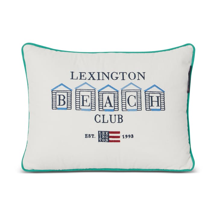 Cojín Beach Club Small Embroidered 30x40 cm - Azul-blanco-verde - Lexington