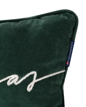 Cojín Christmas Cotton Velvet 30x50 cm - Verde - Lexington