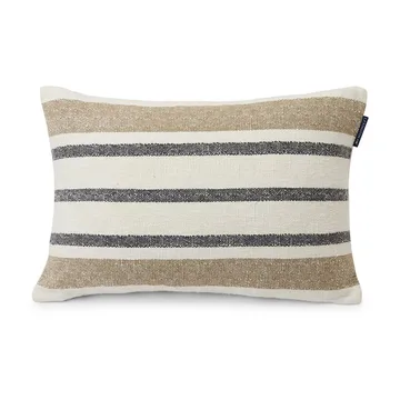 Cojín de algodón Striped 40x60 cm - Beige/Gray - Lexington