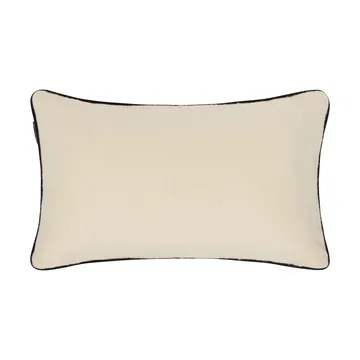 Cojín decorativo de mezcla de lana Mountains Logo - White-navy, 50x30 cm - Lexington
