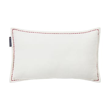 Cojín Dog sleigh de algodón aterciopelado ecológico 30x50 cm - White - Lexington