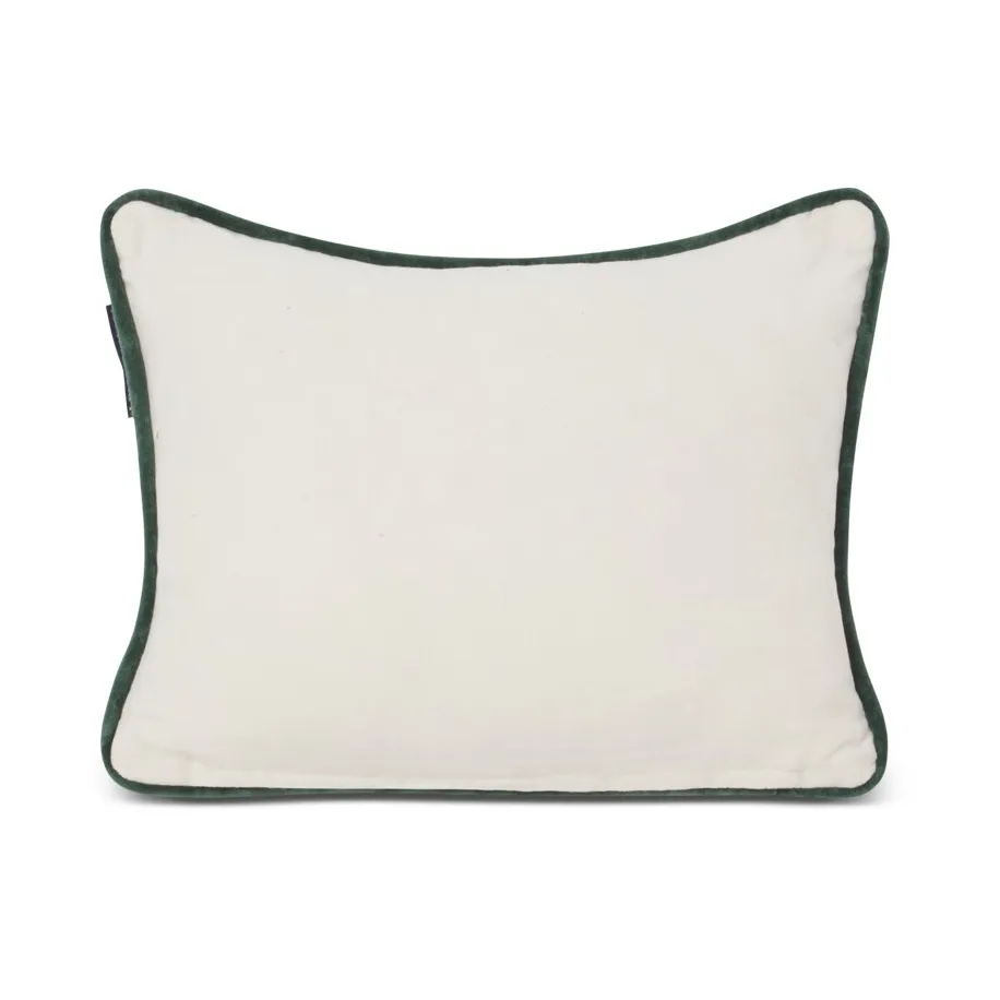 Cojín Holiday Car Organic Cotton Velvet 30x40 cm, White-red multi Lexington