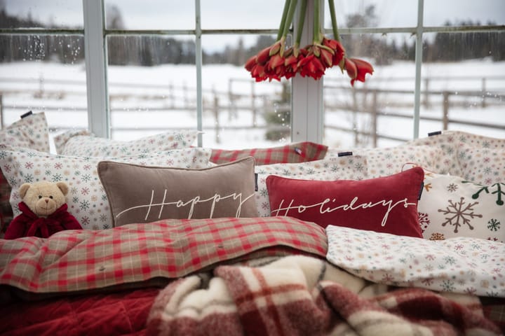 Cojín Holidays Cotton Velvet 30x50 cm - Red-white - Lexington