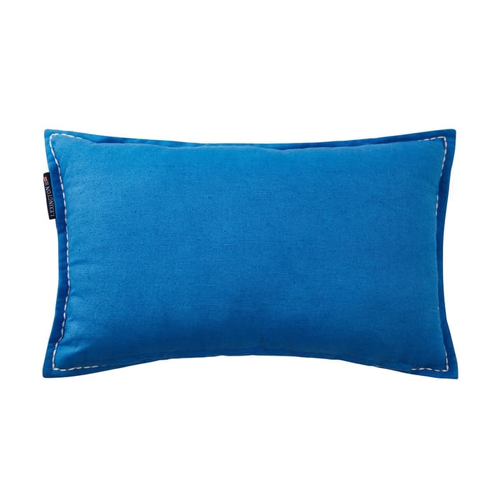 Cojín Logo Embroidered Linen/Cotton 30x50 cm, Blue Lexington