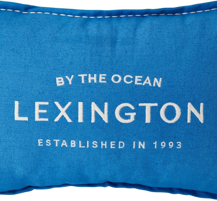 Cojín Logo Embroidered Linen/Cotton 30x50 cm, Blue Lexington