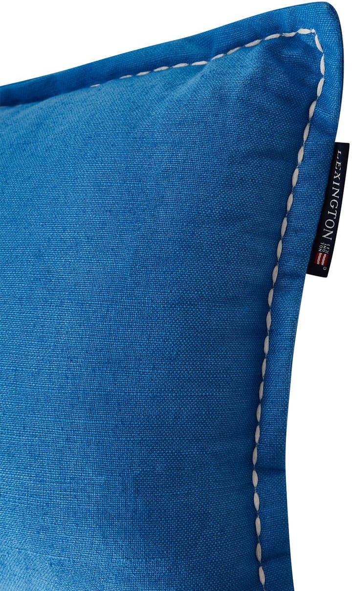 Cojín Logo Embroidered Linen/Cotton 30x50 cm, Blue Lexington