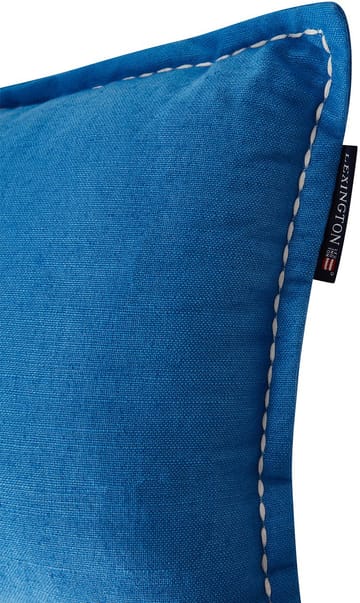 Cojín Logo Embroidered Linen/Cotton 30x50 cm - Blue - Lexington