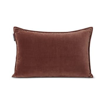 Cojín Logo Message Organic Cotton Velvet 40x60 cm - Brown - Lexington