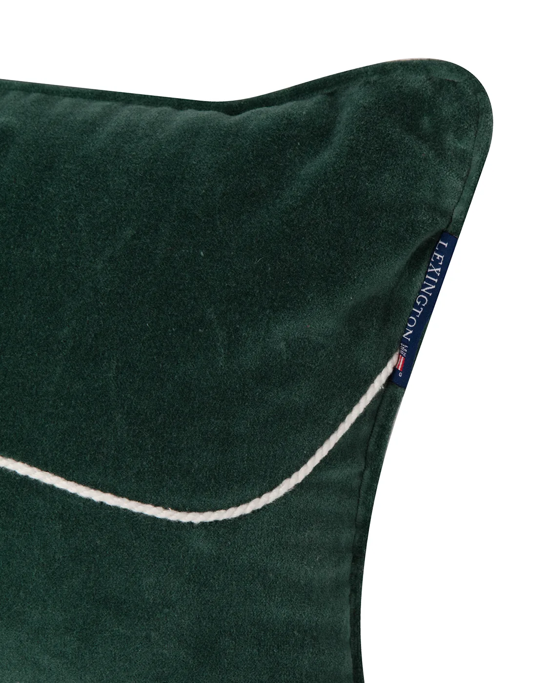 Cojín Merry Cotton Velvet 30x50 cm, Verde Lexington
