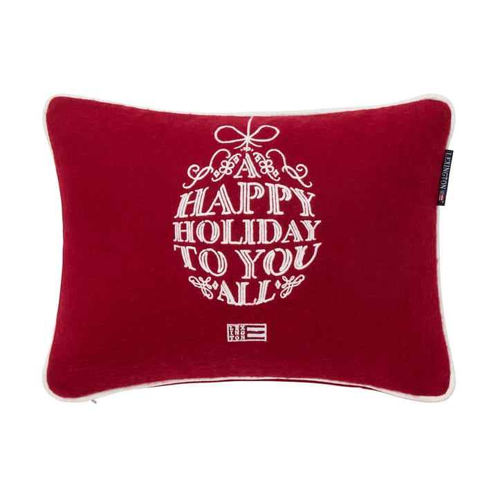 Cojín Ornament mezcla de lana 30x40 cm - Red-white - Lexington