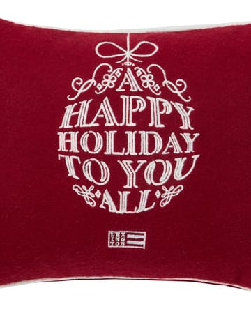 Cojín Ornament mezcla de lana 30x40 cm - Red-white - Lexington