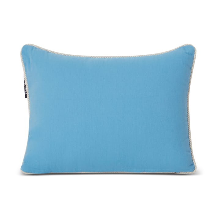 Cojín Seaside Small Organic Cotton Twill 30x40 cm, Azul-beige claro Lexington