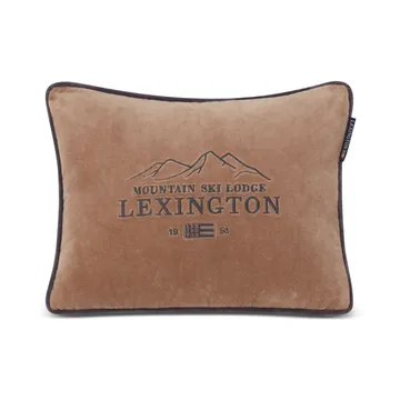 Cojín Ski Lodge Organic Cotton Velvet30x40 cm - Beige-dark gray - Lexington