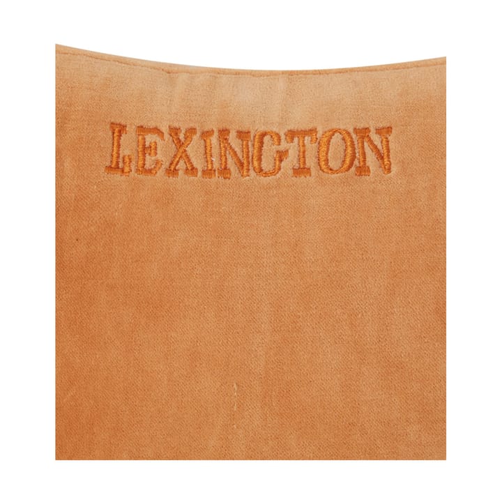 Cojín Striped Organic Cotton Velvet 30x40 cm - Mustard-light beige - Lexington