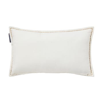 Cojín Winter House de algodón aterciopelado ecológico 30x50 cm - White-Light beige - Lexington