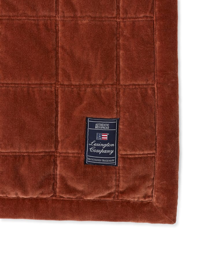 Colcha Cotton Velvet quilted 160x240 cm, Rustic Brown Lexington