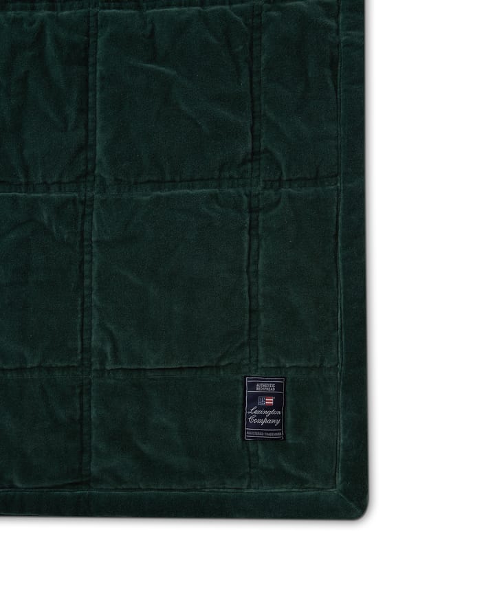 Colcha Cotton Velvet quilted 160x240 cm, Verde Lexington