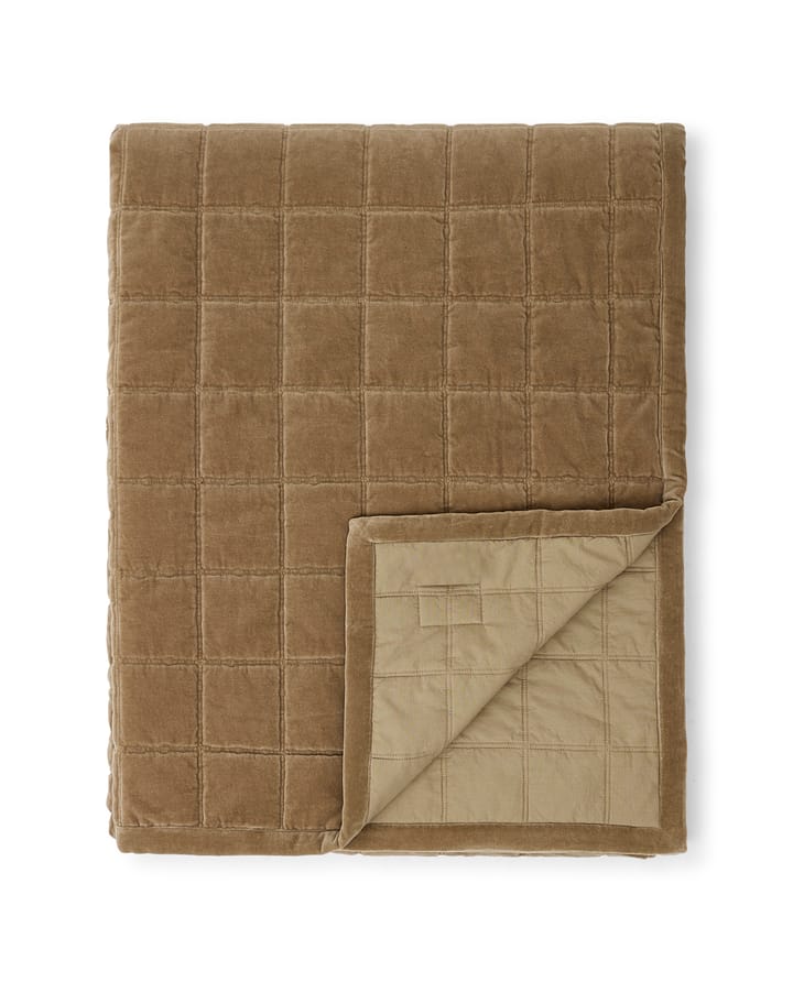 Colcha Cotton Velvet quilted 160x240 cm, Walnut Lexington