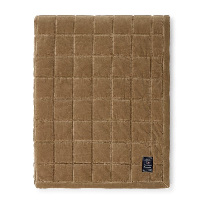 Colcha Cotton Velvet quilted 240x260 cm - Walnut - Lexington