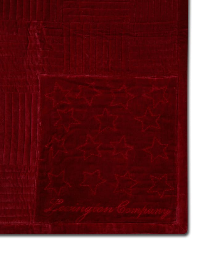Colcha Cotton Velvet Star 160x240 cm, Rojo Lexington