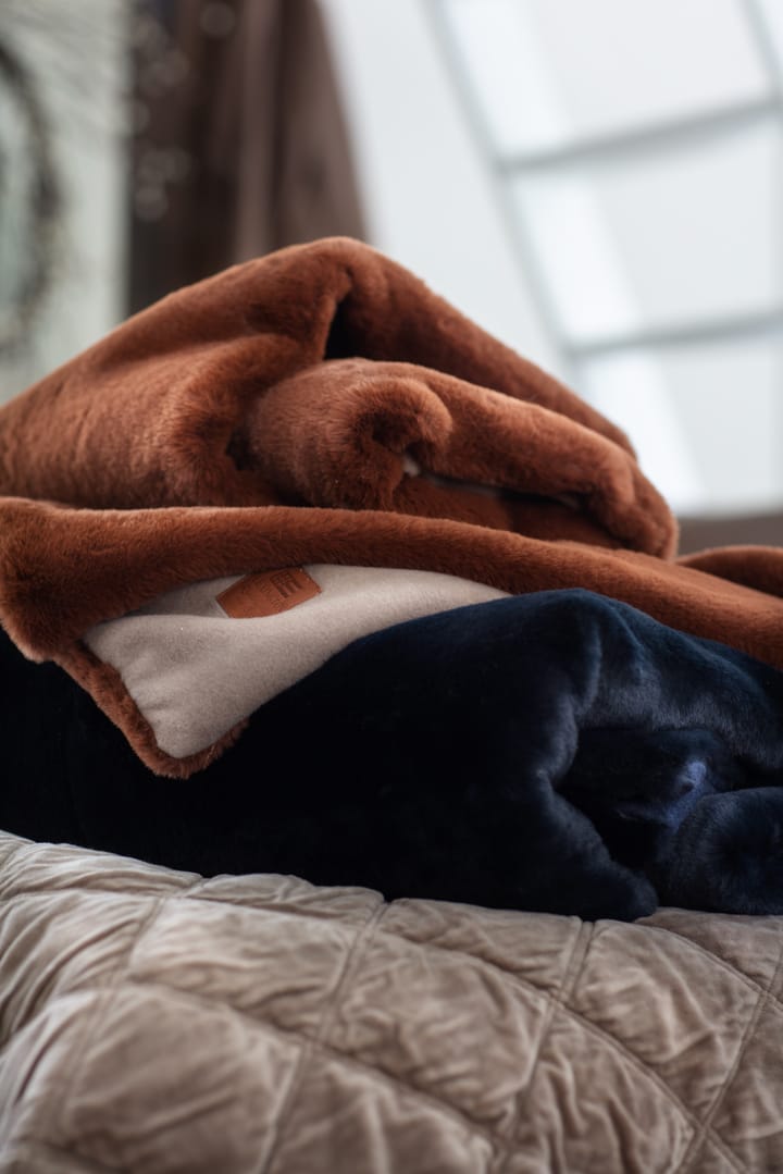 Colcha de cama Quilted Cotton Velvet 160x240 cm - Mid brown - Lexington