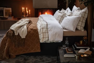 Colcha de cama Quilted Cotton Velvet 260x240 cm - Dark beige - Lexington