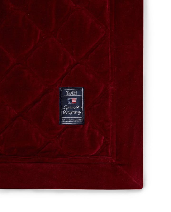  Colcha de cama Quilted Organic Cotton Velvet240x260 cm, Red Lexington