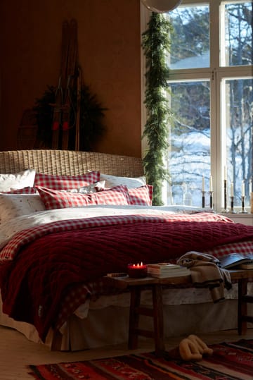  Colcha de cama Quilted Organic Cotton Velvet240x260 cm - Red - Lexington